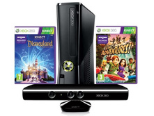 Xbox 360 (4Gb) � KINECT + ���� (Kinect Disneyland & Kinect Adventures)  + 3M Live 