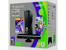 Xbox 360 (250 Gb) �  Kinect + ���� Kin Adv, Kin Sports, Dance Central 2 +1M Live 