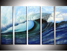 hand-painted-The-beach-roaring-waves-boat-Wall-Decor-Modern-Landscape-font-b-Oil-b-font.jpg