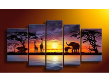 hand-painted-wall-art-font-b-African-b-font-elephants-deer-Home-Decoration-font-b-Modern-1.jpg
