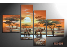 Free-Shipping--100-Handpainted-African-Landscape-Oil-Painting-on-Canvas-Top-Home-Decoration-JYJLV158.jpg