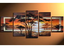 hand-painted-Grassland-African-sunrise-High-Q-Home-Decoration-font-b-Modern-b-font-Landscape-Oil.jpg