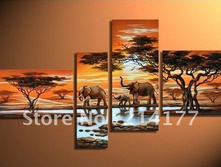 Free-shipping-100-handpmade-modern-african-animal-font-b-elephant-b-font-landscape-oil-font-b.jpg