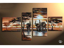 hand-painted-wall-art-Hill-African-font-b-elephants-b-font-animals-decoration-abstract-Landscape-oil.jpg