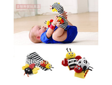 http://www.aliexpress.com/item/Free-shipping-4pcs-set-baby-rattle-toys-Lamaze-Garden-Bug-Wrist-Rattle-Foot-Socks-Baby-toy/806432526.html