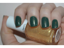 Essie 734 Going Incognito + As Gold As It Gets.jpg