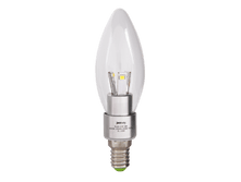 PL*ED-C37  CLEAR  3w 4000K 250 Lm E14�230/50