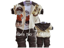 http://www.aliexpress.com/item/Wholesale-80-100-Boys-Girls-Autumn-Hat-Bear-3PCS-Set-Children-Cartoon-Coat-T-shirt-Pants/911819727.html