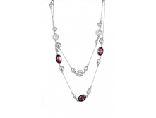Double Row Crystal Necklace