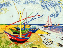 Vincent van Gogh - Fishing Boats at Saintes-Marie