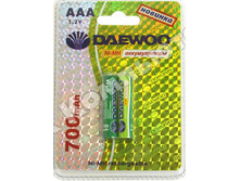 ���.   DAEWOO AAA ( 700mAh) NI-MH BL-2